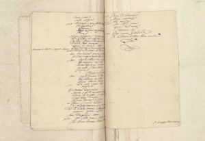 157 7° foglio verso e 8° foglio di manoscritto tra le pagg.104 e 105