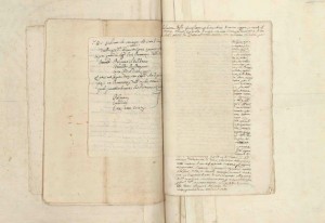159 9° foglio verso e 10° foglio di manoscritto tra le pagg.104 e 105